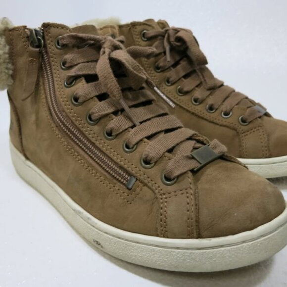 UGG Australia Olive High-Top Sneaker Boots Women’s Footwear Shoes Botas Size 7 - Picture 7 of 7